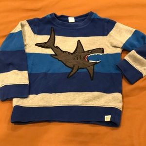 Gap embroidered shark sweater
